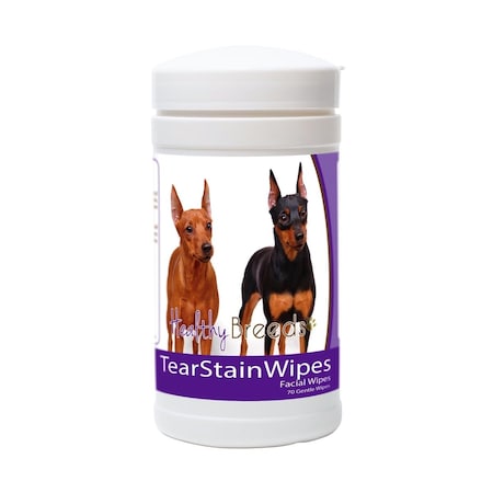 Healthy Breeds Miniature Pinscher Tear Stain Wipes 840235152019